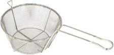 Winco 10-1/2 Round Wire Fry Basket 6 Mesh Fbrs-11
