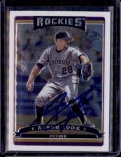 2006 Topps Chrome #226 Rockies Aaron Cook Auto/ Signed IP