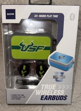 NIB University Of South Florida USF Bulls True Wireless Earbuds And Case