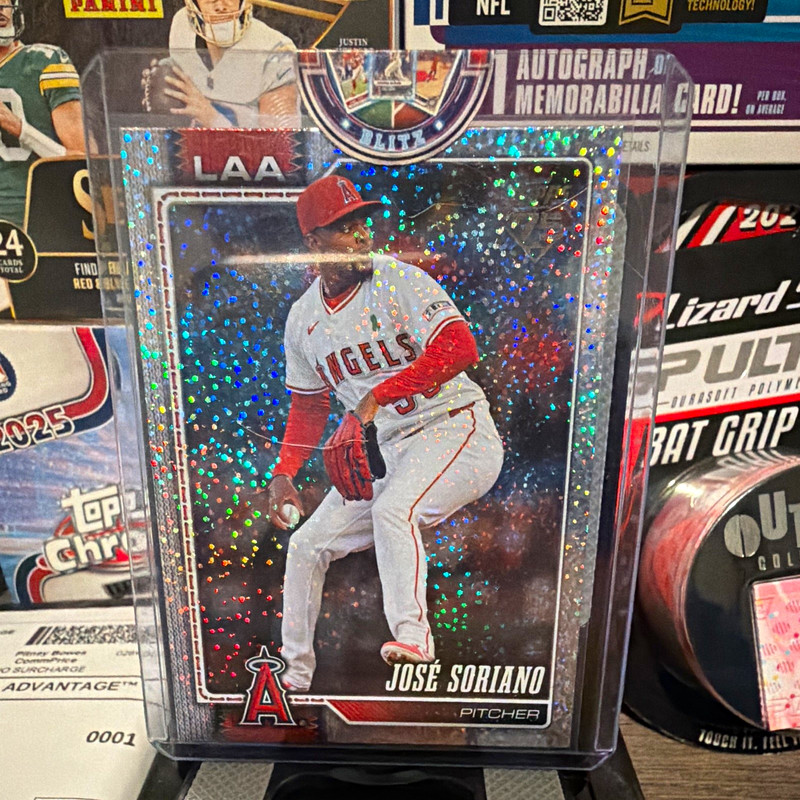 Topps 2024 Series 1 Jose Soriano Rainbow Foil Parallel #319 Angels