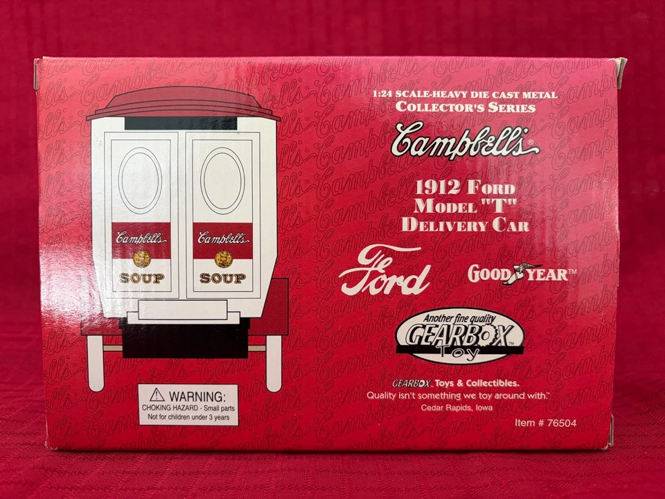 1912 Ford T Campbells Soup Truck Car Gearbox Toys Die Cast Coin Bank*BRAND NEW* - Image 2 of 2