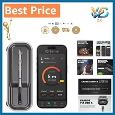 Sense Smart Wireless Meat Thermometer – 5 Sensors, WiFi Range, 1000°F