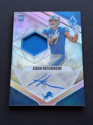 2022 Panini Phoenix Aidan Hutchinson RPS Rookie Auto Jersey #216/299 Lions