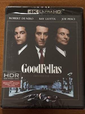 GOODFELLAS 4K Ultra HD NEW SEALED Robert Deniro Ray Liotta Joe Pesci Scorsese