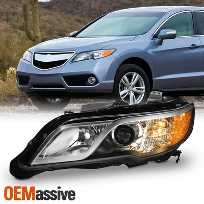 For 2013-2015 Acura RDX [Halogen Type] Projector Black Headlight Headlamp Driver