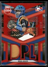 #DPM-BA Brian Arauza 2023 Panini Elite Extra Edition #/49 DPL Materials Red