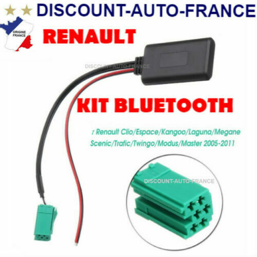 Voyagez en musique : Adaptateur Bluetooth AUX pour Renault Scenic 2 et Megane 2