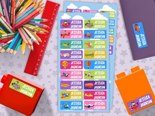 Aviations Series Personalised Name Label for Kids - Picture 2 of 4