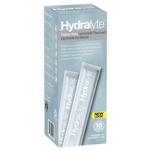 2 x Hydralyte Lemonade Flavoured Electrolyte For Dehydration 16 Ice Blocks - Picture 2 of 12