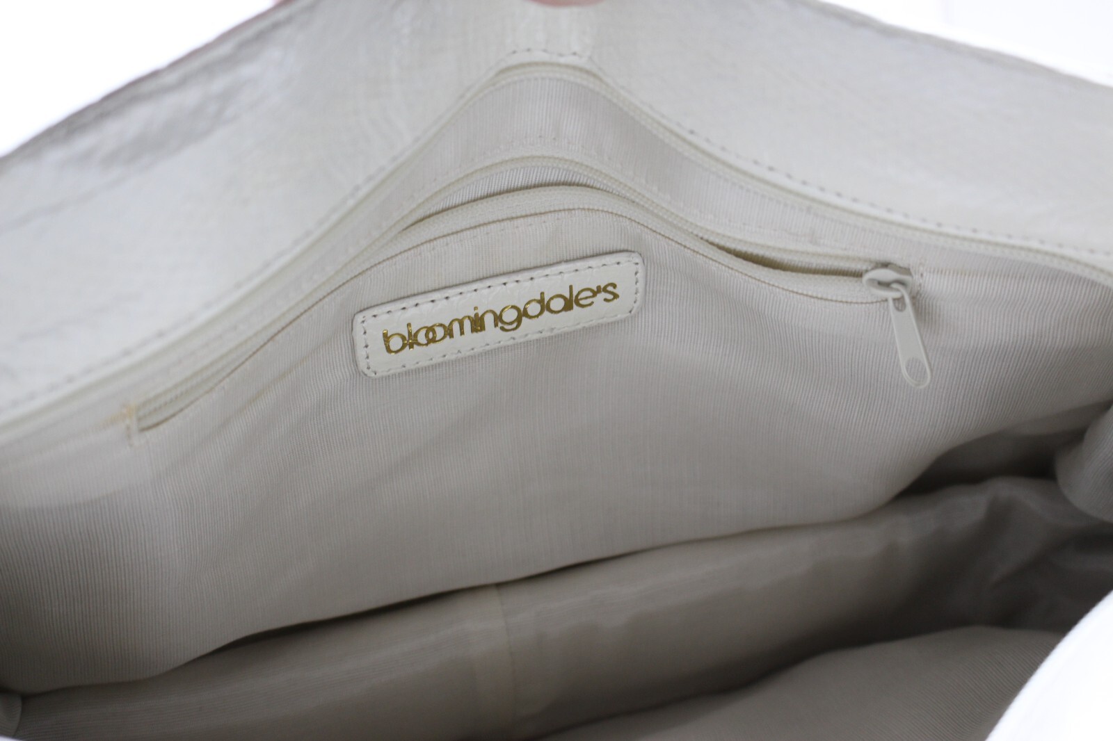 Vintage Bloomingdale's Python Gold Chain HANDBAG … - image 13