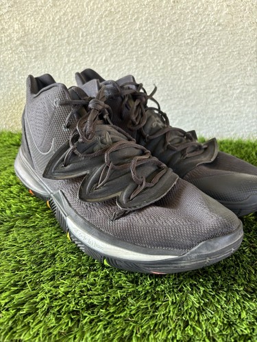 Nike Kyrie 5 Neon Sole Mens 14 Black Shoes Sneakers Basketball Athletic Rare - Picture 5 of 10