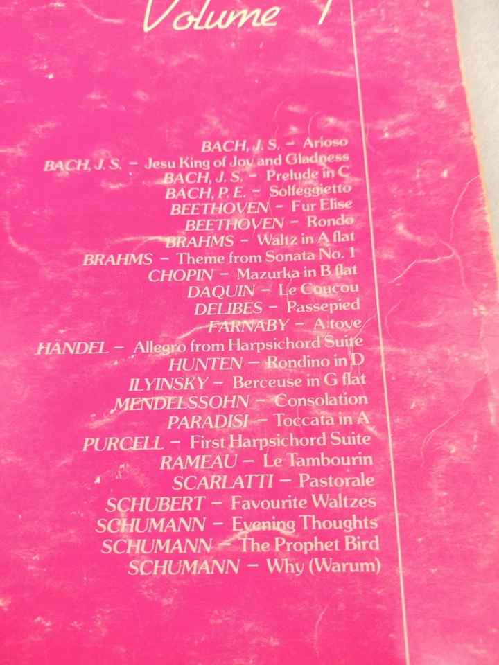 Vintage Music Book Piano Classics Volume 1 Allan's Music Acceptable Condition - image 2 of 4
