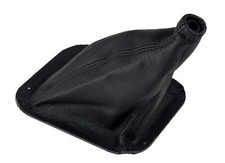1987-1993 Ford Mustang 5 Speed Manual Shift Shifter Boot Real Leather Black
