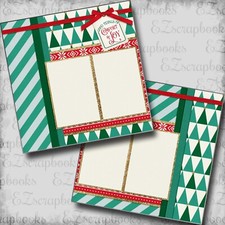 Comfort  Joy- 2 Premade Scrapbook Pages - EZ Layout 5694