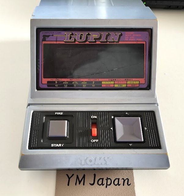 TOMY Lupin LSI Handheld Game Console Vintage 1980s Rare Used Works