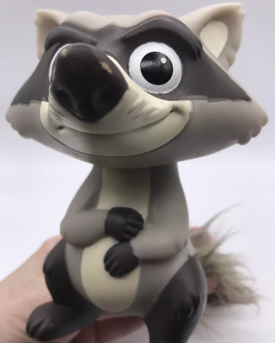 Meeko Raccoon 1995 Pocahontas Disney Vintage Toy Figurine Fluffy