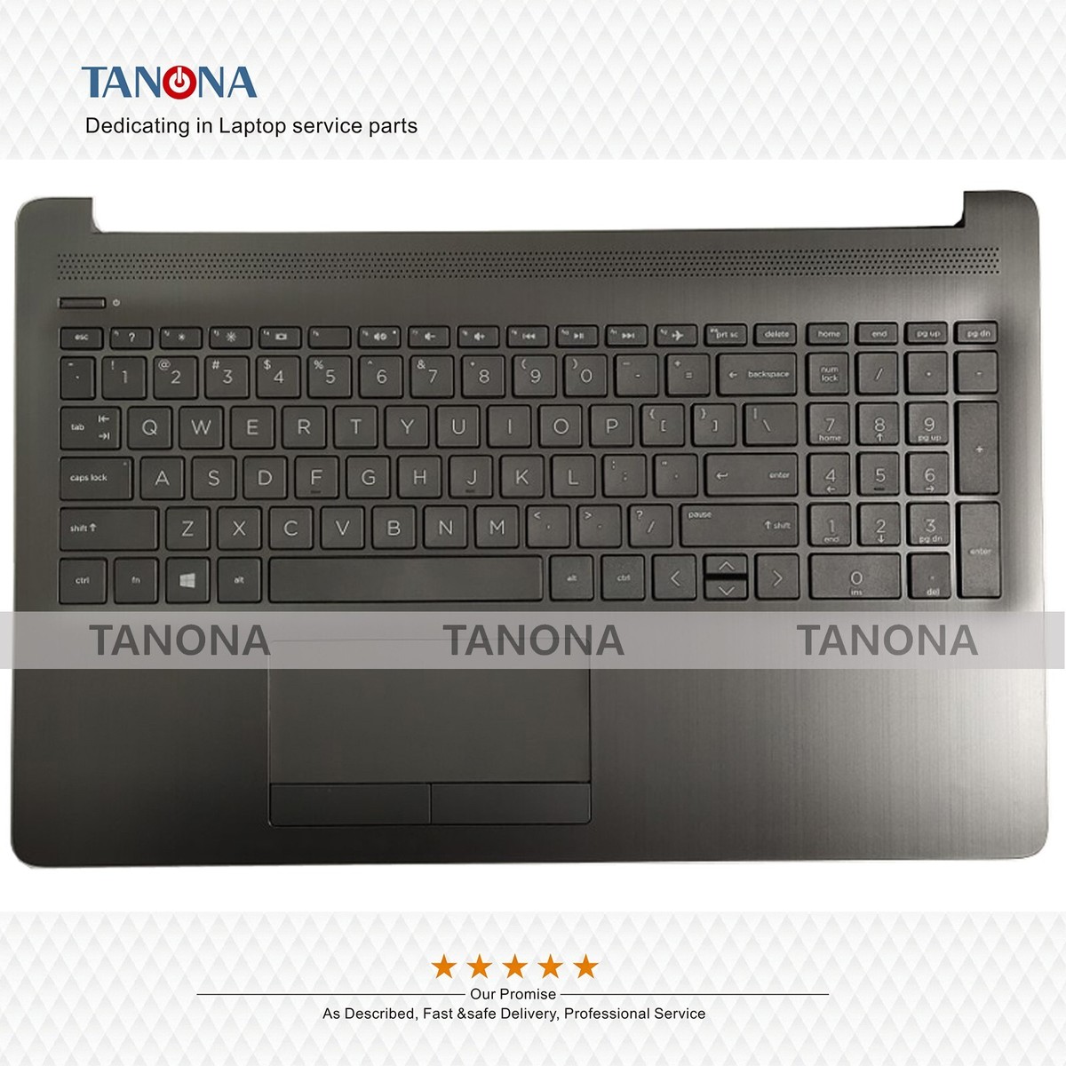 New For HP 250 255 G7 15-DA 15-DB DR Palmrest + Keyboard +
