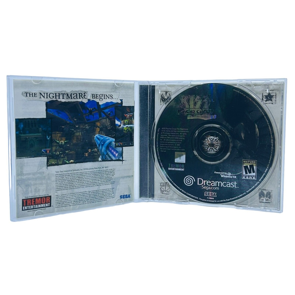KISS Psycho Circus The Nightmare Child (Sega Dreamcast) CIB