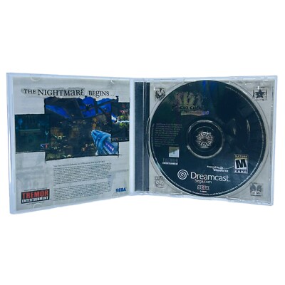 Jeu Dreamcast Kiss Psycho Circus The Nightmare Child - Boîtier Cassé Mais Jeu Fonctionnel - Bon état