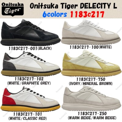 Onitsuka Tiger DELECITY L Black White Ivory 6colors 1183c217 Unisex Size