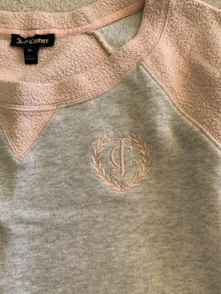 Juicy Couture Mujer Junior Niñas Gris Rosa Polar Pijama Conjunto Parte Superior Inferior Talla XL Foto 4 de 4