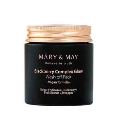 Mary&May Blackberry Complex Glow Washoff Pack 125 g - Rozjaśniająco-ujędrnia