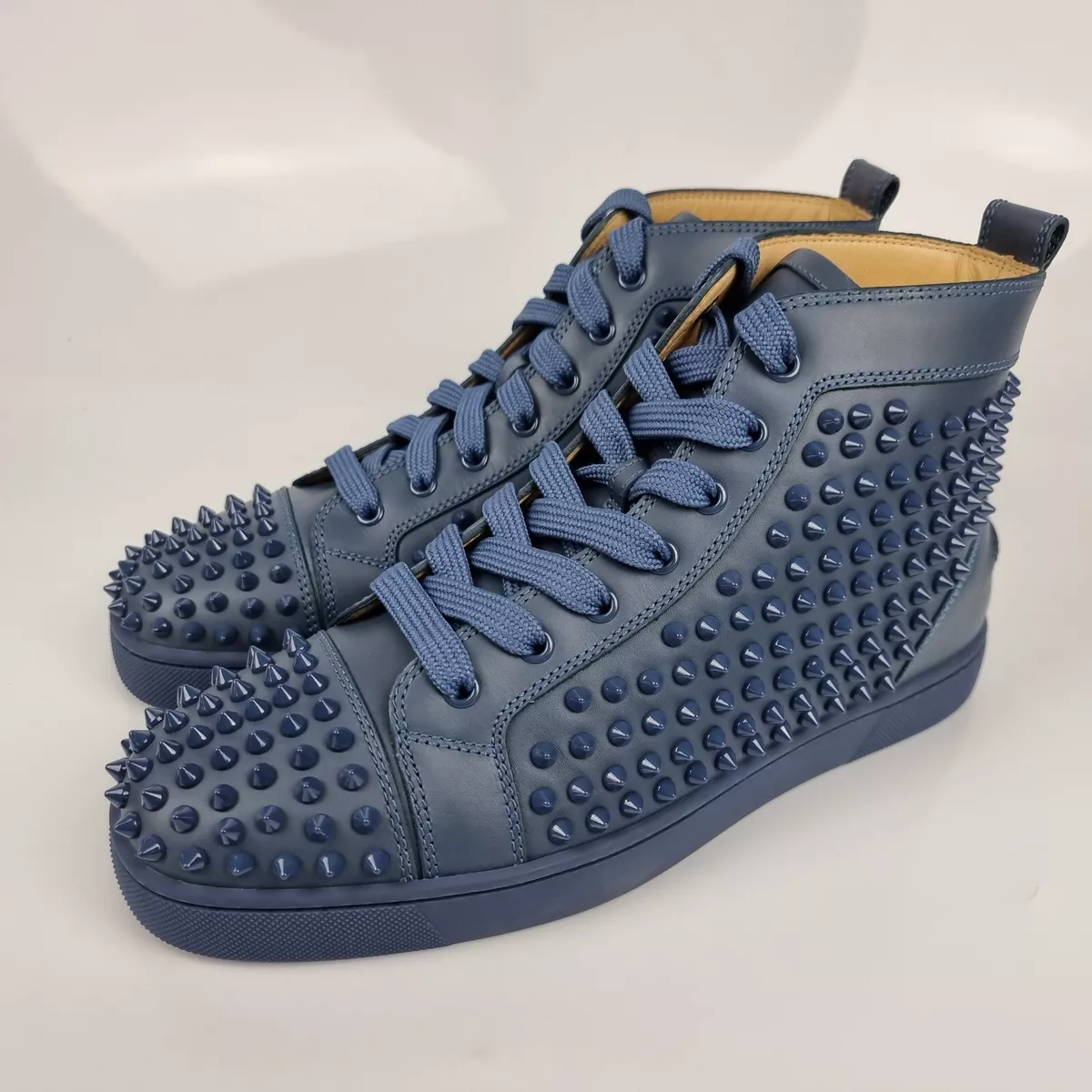 Christian Louboutin Lou Spikes Orlato Sneakers Mixed Blue - 9