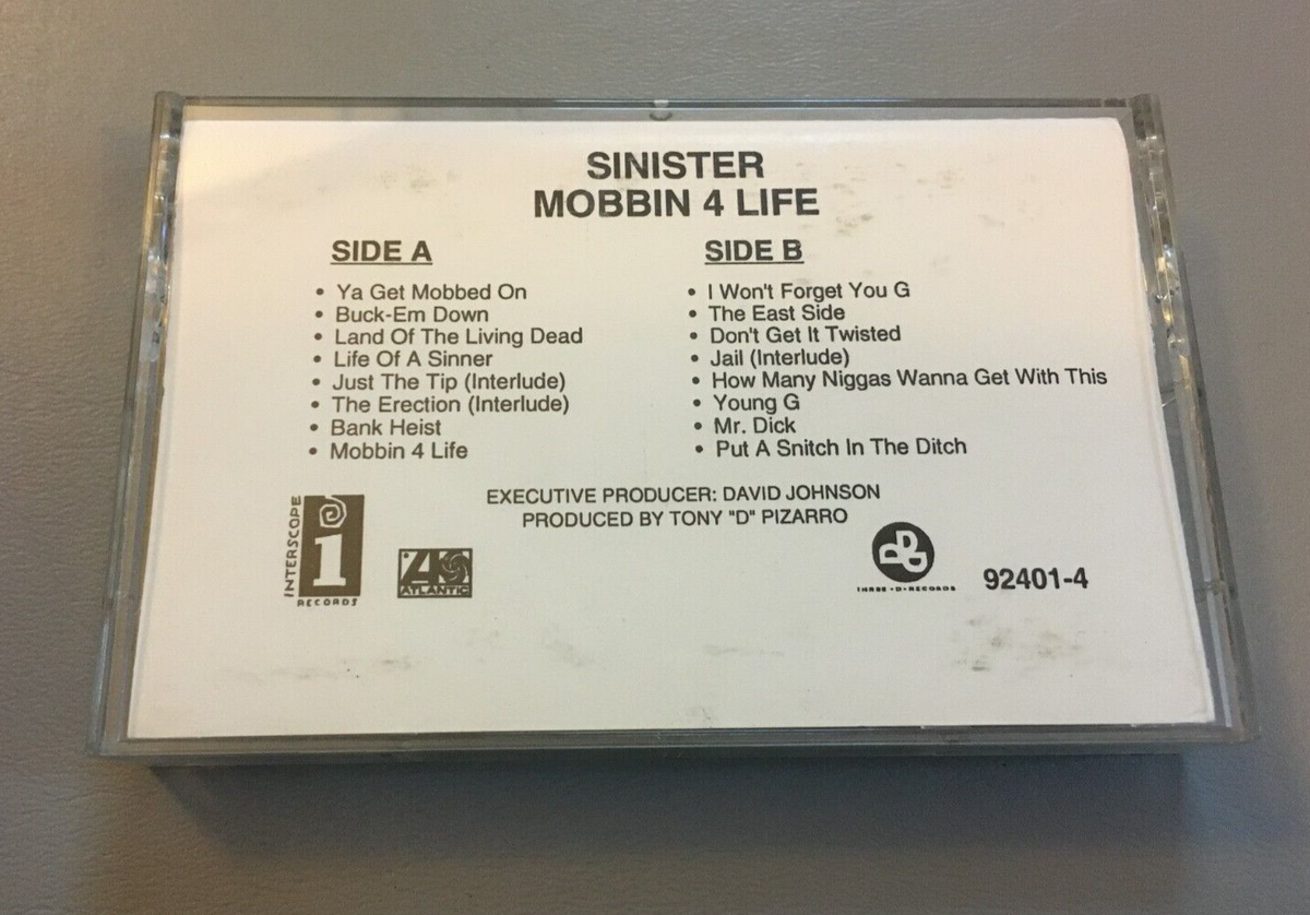 Sinister Mobbin 4 Life 1994 Promotional Rap Cassette Tape 
