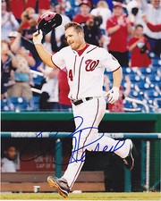 CHRIS HEISEY  WASHINGTON NATIONALS  ACTION SIGNED 8x10