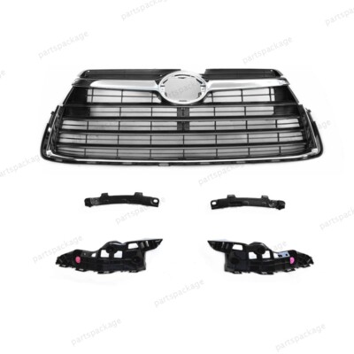 For 2014-2016 Toyota Highlander Front Bumper Radiator Grille Upper Grill Chrome