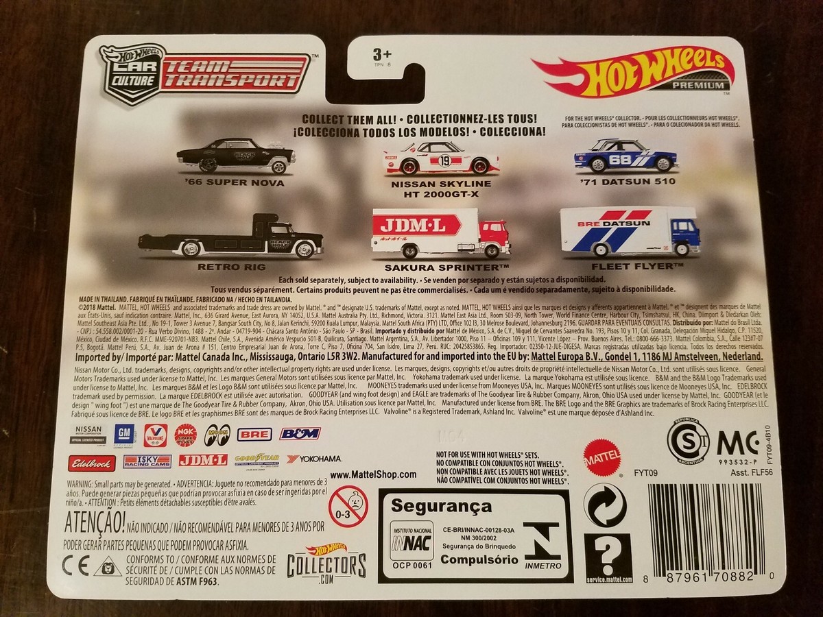 Hot Wheels 2019 Team Transport '66 Super Nova Retro Rig Black Hole