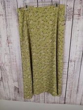 Pendelton Maxi Skirt Women’s Size 12 Green Floral Cottagecore Business Casual 