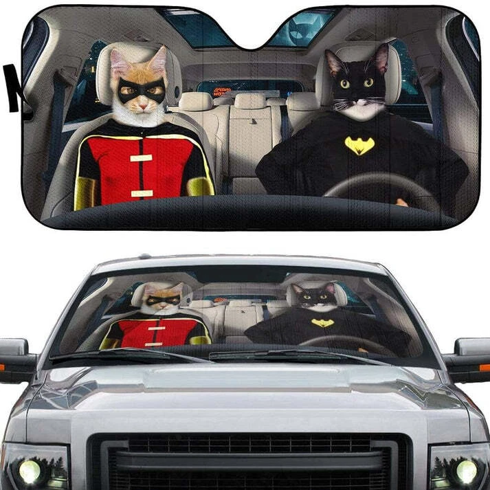 Batman and Robin Car Auto Sunshade