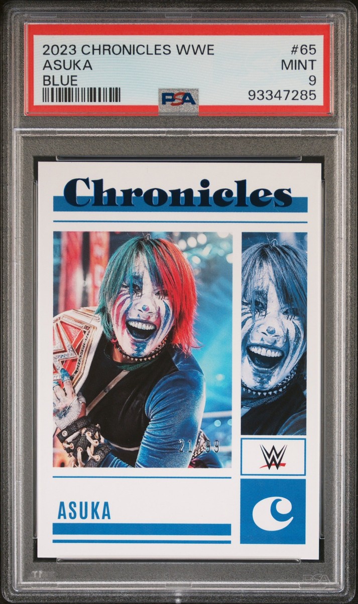 2023 PANINI CHRONICLES WWE BLUE #65 ASUKA 21/99 PSA 9 | eBay