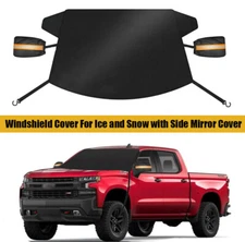For Ram Windshield Snow Frost Guard Ice Protector with Side Mirror Cover