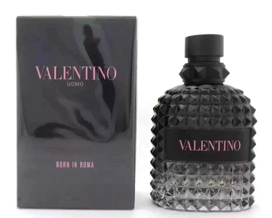 Uomo Born In Roma by Valentino 100ml 3.4 fl oz EDT Cologne Spray New In Box - Image 1 of 2