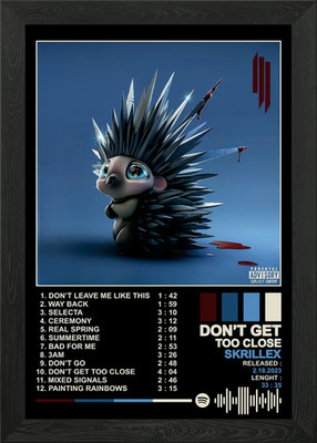 Skrillex - Don't Get Too Close Albu gerahmtes Wandbild Poster Leinwanddruck Bild