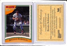 1996 Big League Chew Alumni Series Brooks Robinson Auto Orioles Certified COA