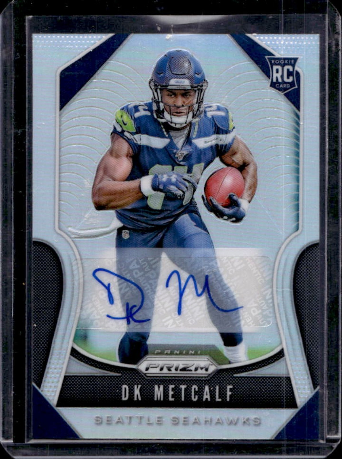 2019 Panini Prizm DK Metcalf Auto RC #343 Seahawks Rookie