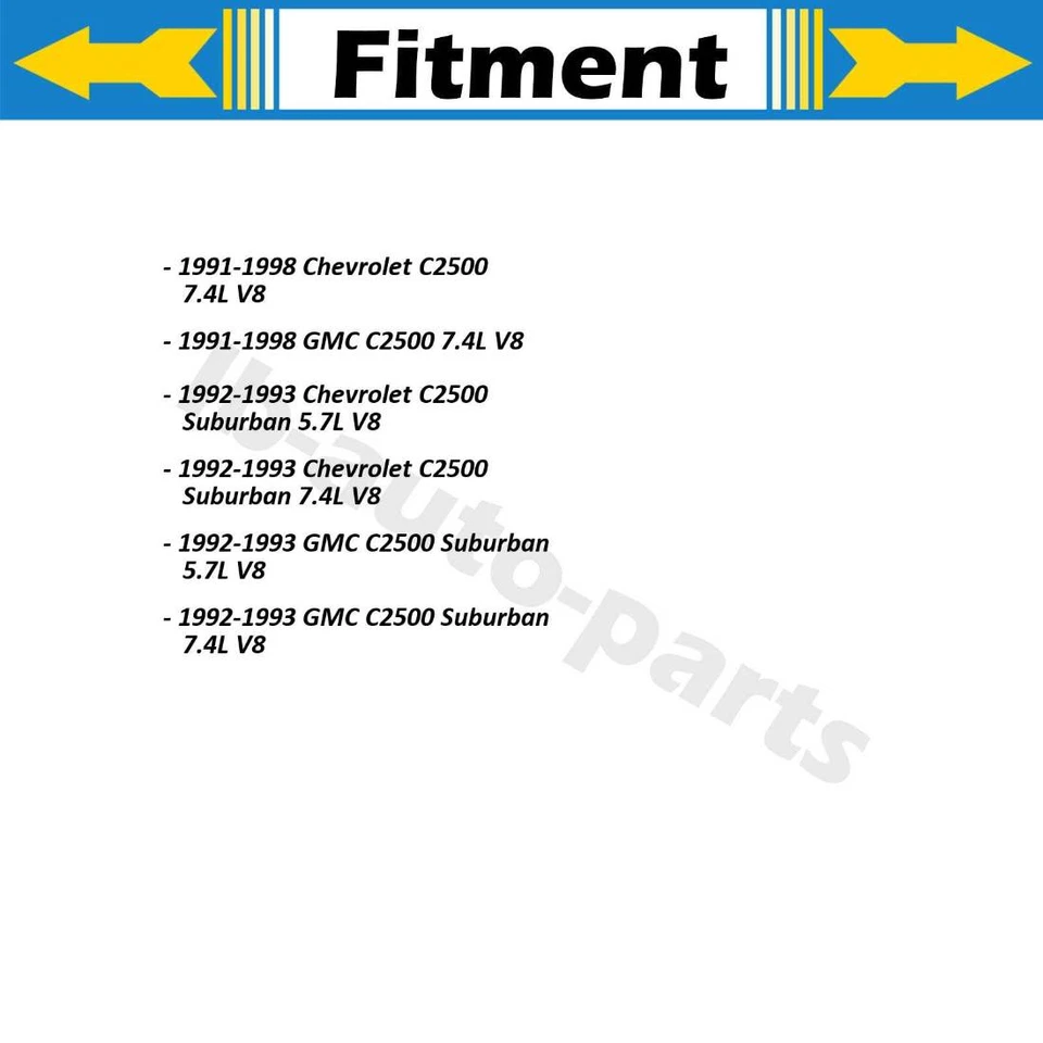 2 piezas centradas en manguera de línea de freno delantero para Chevrolet C1500 1988-1999 Foto 4 de 4