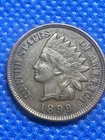 BEAUTIFUL, HIGHER GRADE 1899 INDIAN CENT PENNY - VERY NICE CONDITION XF #17