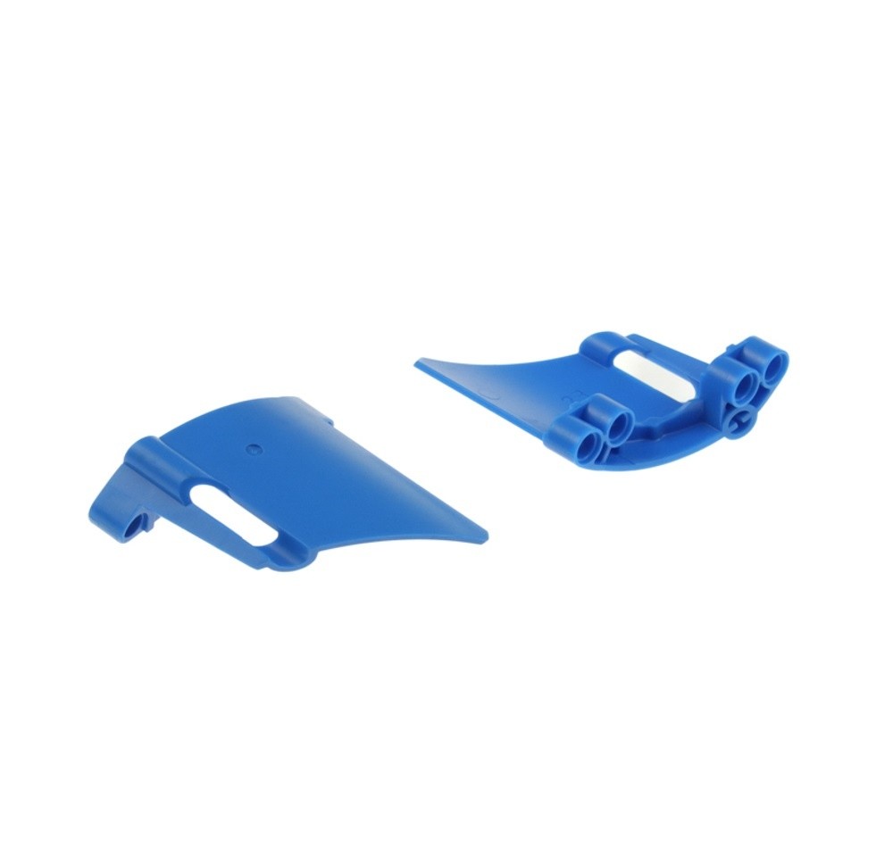 2X Lego Technic Panel Cover 22/23 Blue Large Short Side A/B 44352 44353