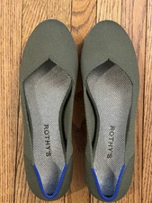 EUC Rothy's Luxury Ballet Flat in Cypress US Size 9