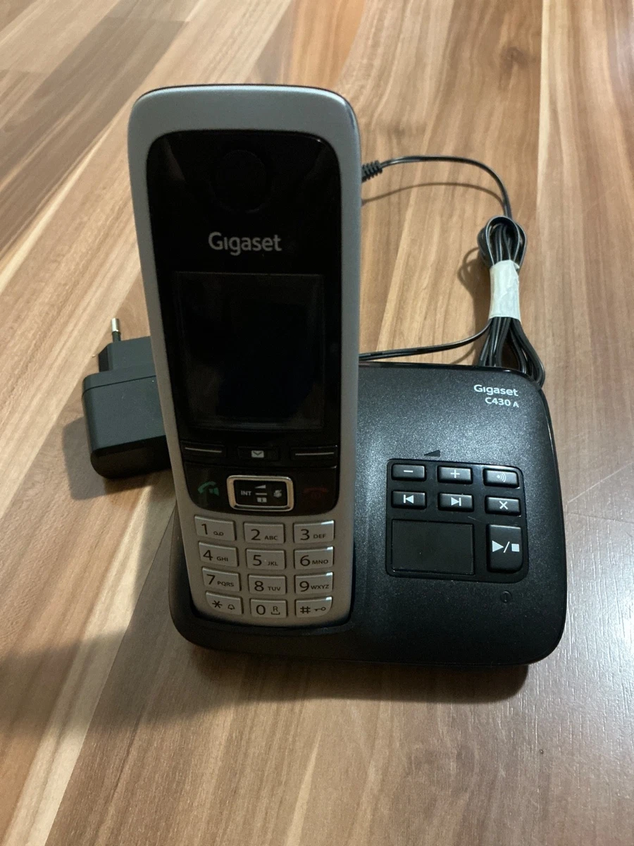 Gigaset C430A GO Telefono DECT Ibrido (Analogico E VoIP) Con Segreteria - Versione Tedesca - Solo Per Germania