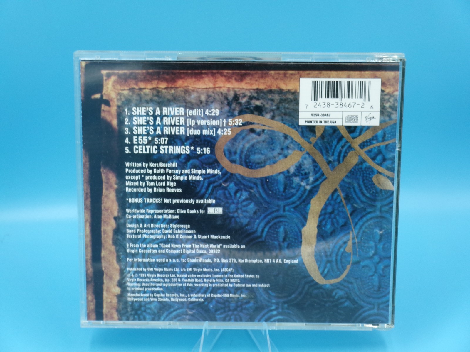 Simple Minds She's A River CD 5 Songs Virgin - 724389269727 V25H-38467 ...
