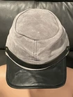 NICE Confederate Kepi Hat Gray Leather Civil War Reenactment Made USA One Size