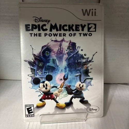 Disney Epic Mickey 2: The Power of Two (Nintendo Wii, 2012) TESTED AND WORKING