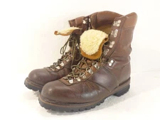 Vintage Men's Chippewa Kush N' Kollar Lace-Up Mountaineering Boots Brown Sz 10D