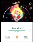 Pokémon Shiny Fennekin Mega Evolvution Background - GO Read Description