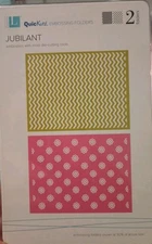 Lifestyle Crafts/QuicKutz Embossing Folders, Jubilant, 2 Folders, EF-0010